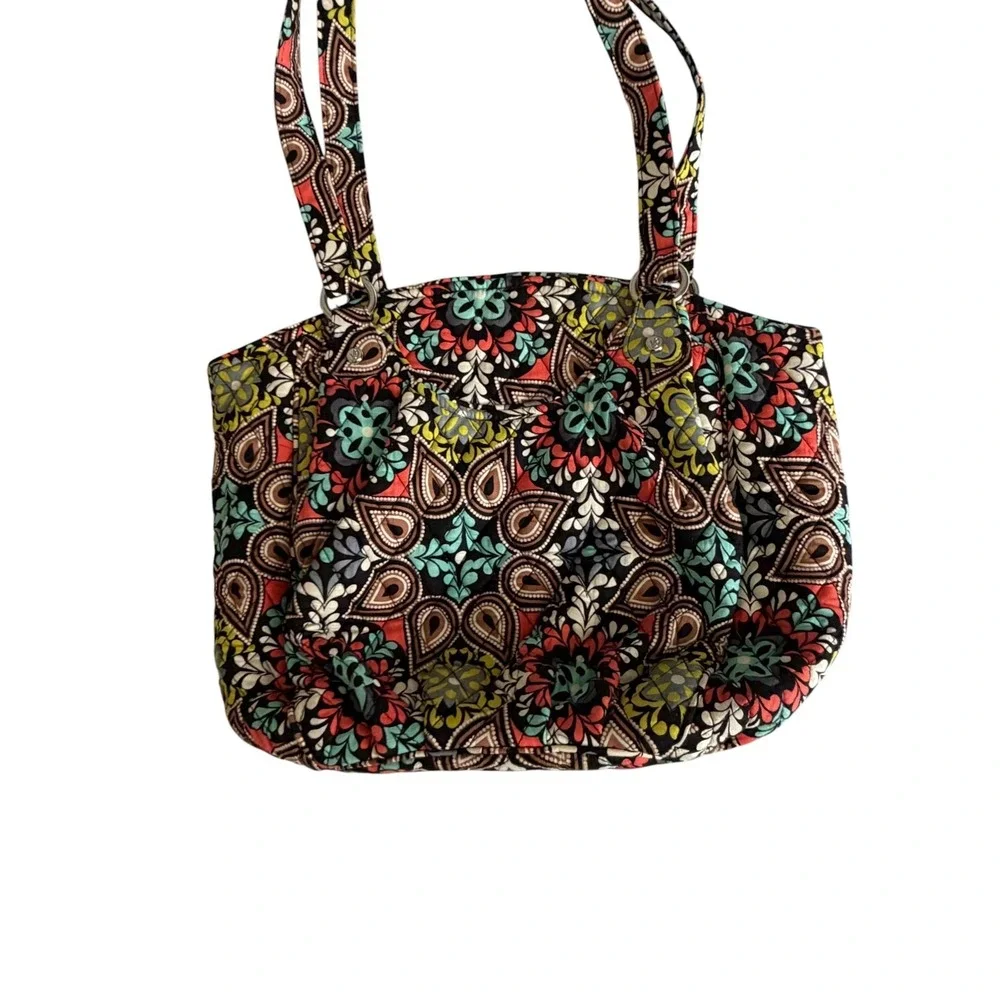 Vera Bradley Women's Mandy Sierra Quilted Paisley Shoulder Bag Handbag Purse